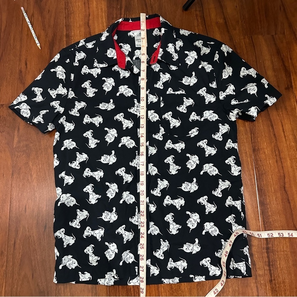 Vintage 101 Dalmatians Button Up Shirt Disney All Over Print Size Small - Picture 5 of 5